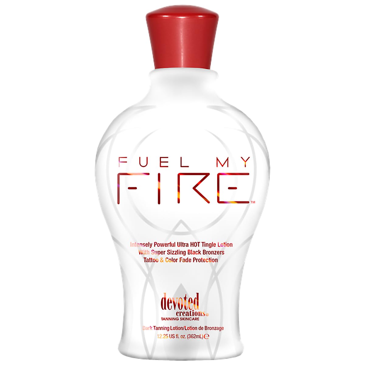 Devoted Creations Fuel My Fire lotion texture close-up highlighting rich moisturizing formula