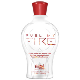 Devoted Creations Fuel My Fire lotion texture close-up highlighting rich moisturizing formula