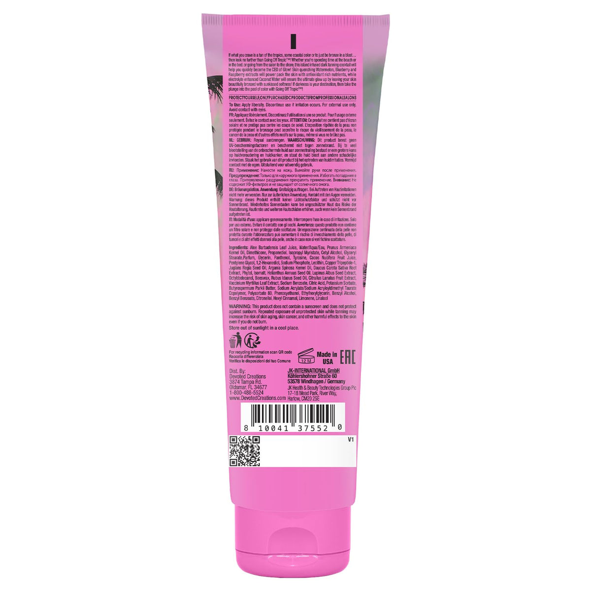 Devoted Creations lotion texture close-up revealing rich moisturizers and smooth finish