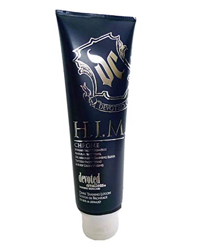 Devoted Creations H.I.M Chrome applied on male forearm demonstrating even bronze finish and matte look