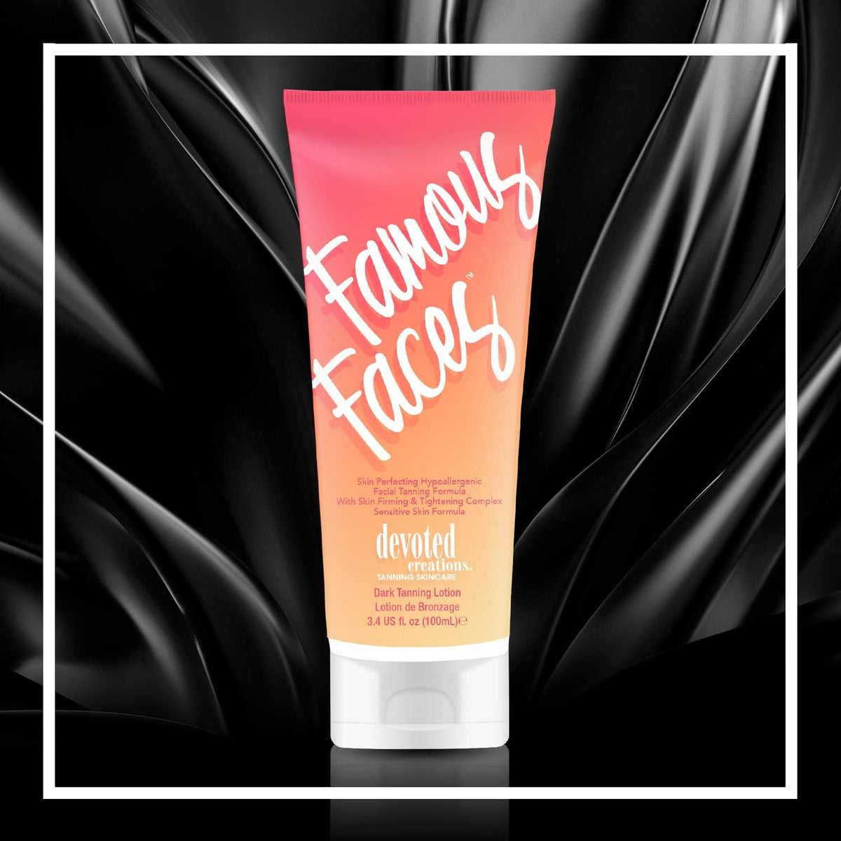 Devoted Creations lotion texture closeup illustrating smooth spreadability and even coverage