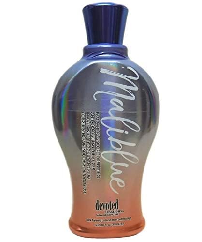 Devoted Creations Maliblue front packaging showing 12.25 oz bottle and benefits