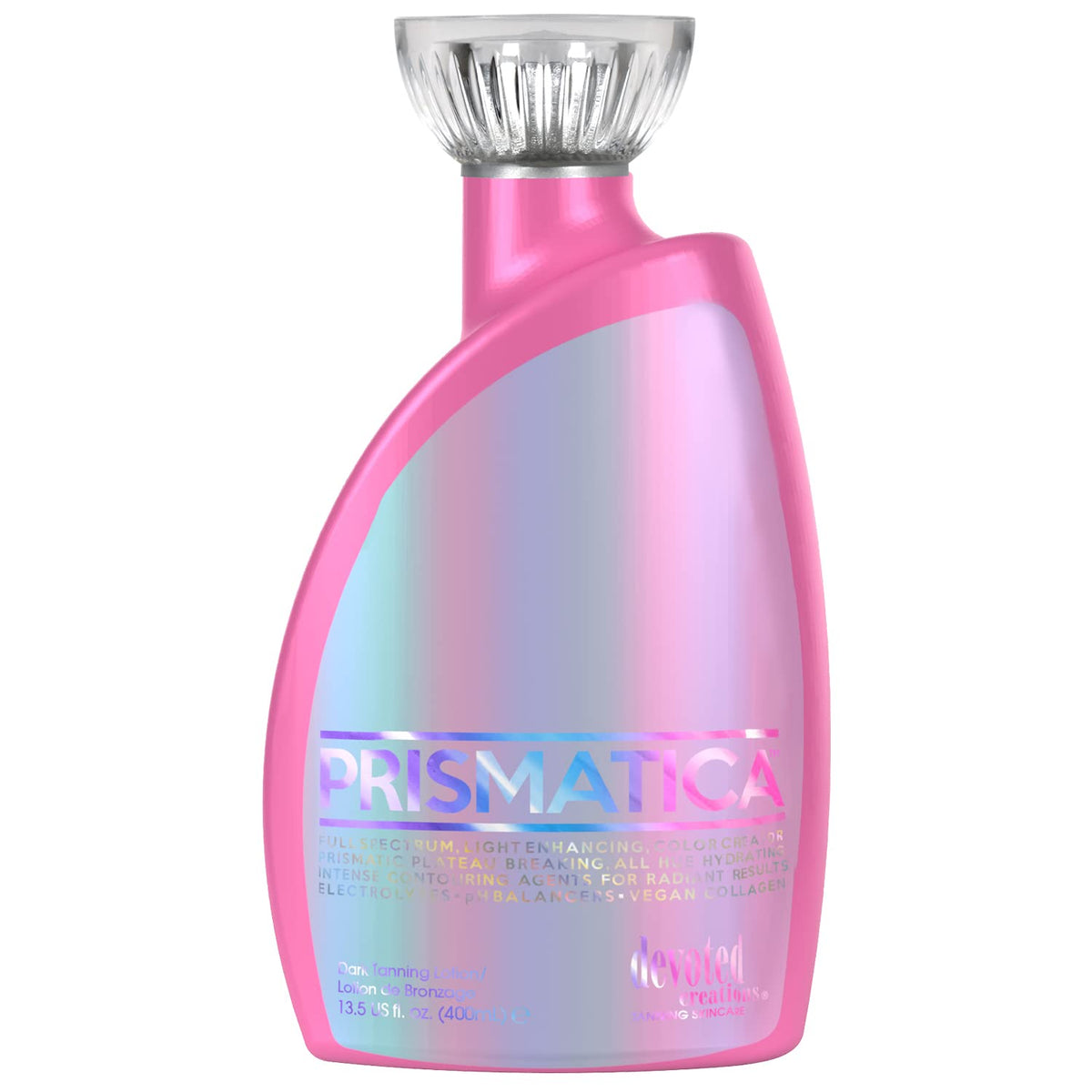 Devoted Creations Prismatica gel texture close-up highlighting lightweight absorption