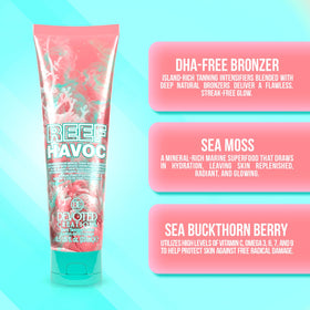 Devoted Creations lifestyle beach setting illustrating deep bronzing and outdoor-ready finish