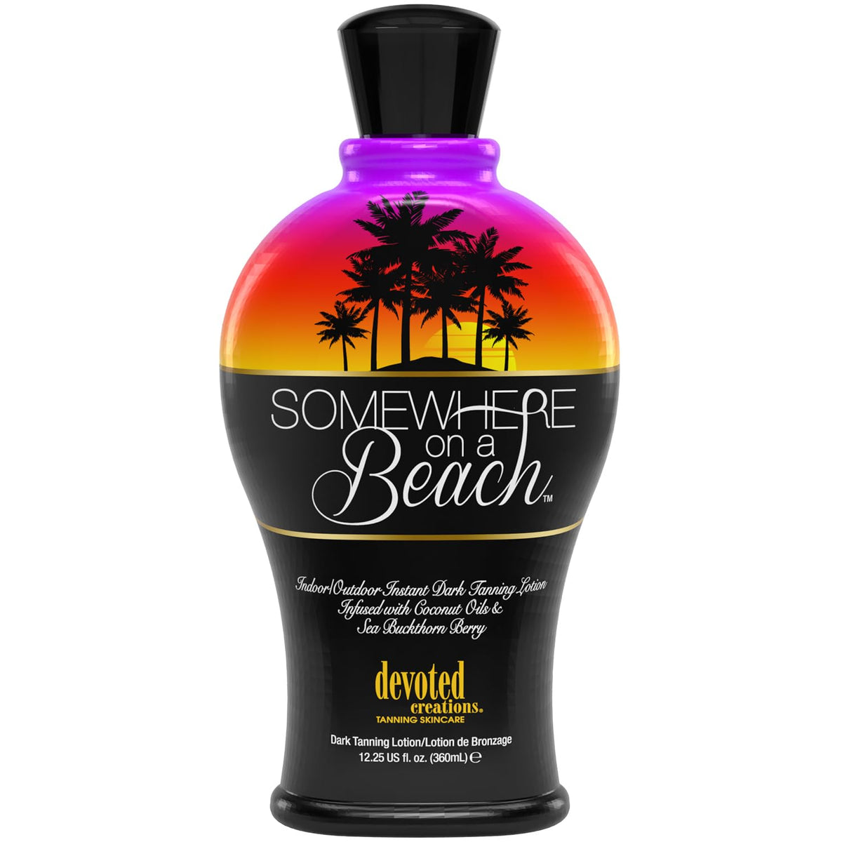 Devoted Creations front bottle showing product name and size, clear branding and benefit