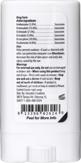 Devoted Creations stick in use on forearm during outdoor sport protecting ink