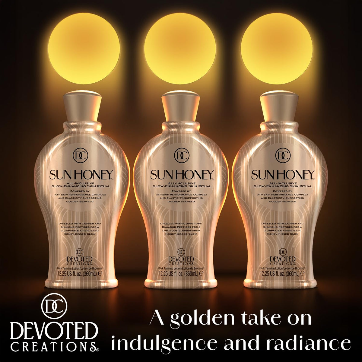 Devoted Creations applied on forearm showing even application and radiant finish