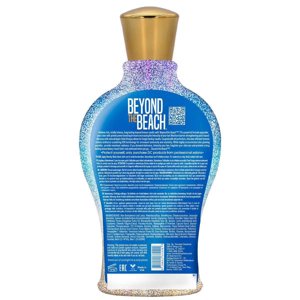 Devoted Creations creamy lotion texture close-up showing smooth blend and silky finish benefits