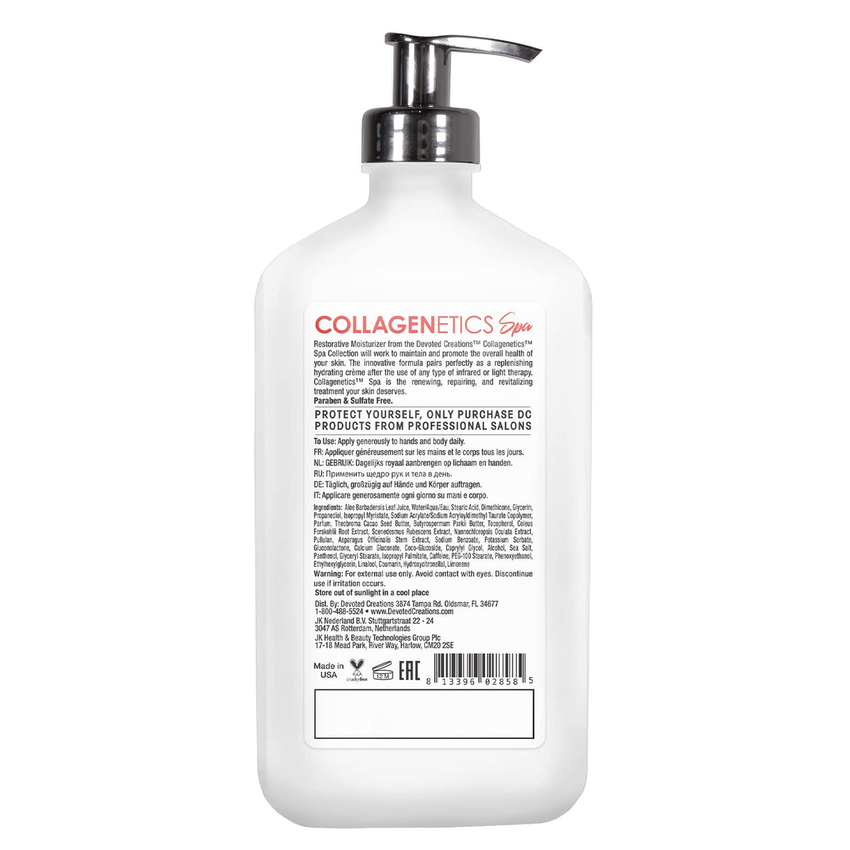Devoted Creations texture close-up revealing creamy butter-rich lotion for deep moisture