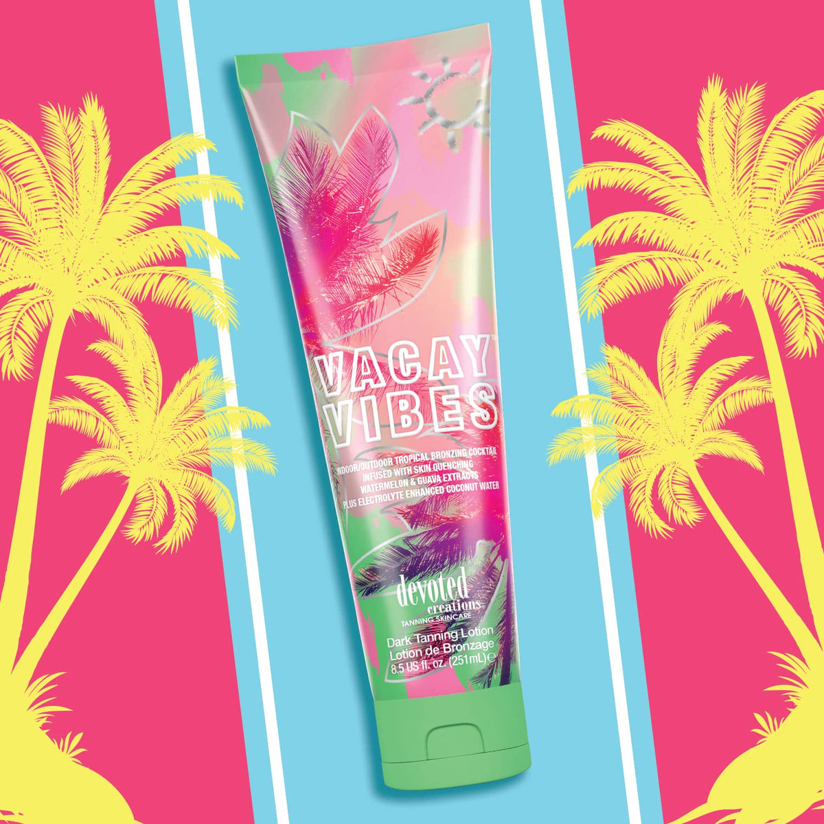 Devoted Creations Vacay Vibes applied on forearm demonstrating bronzing effect and buildable color benefits