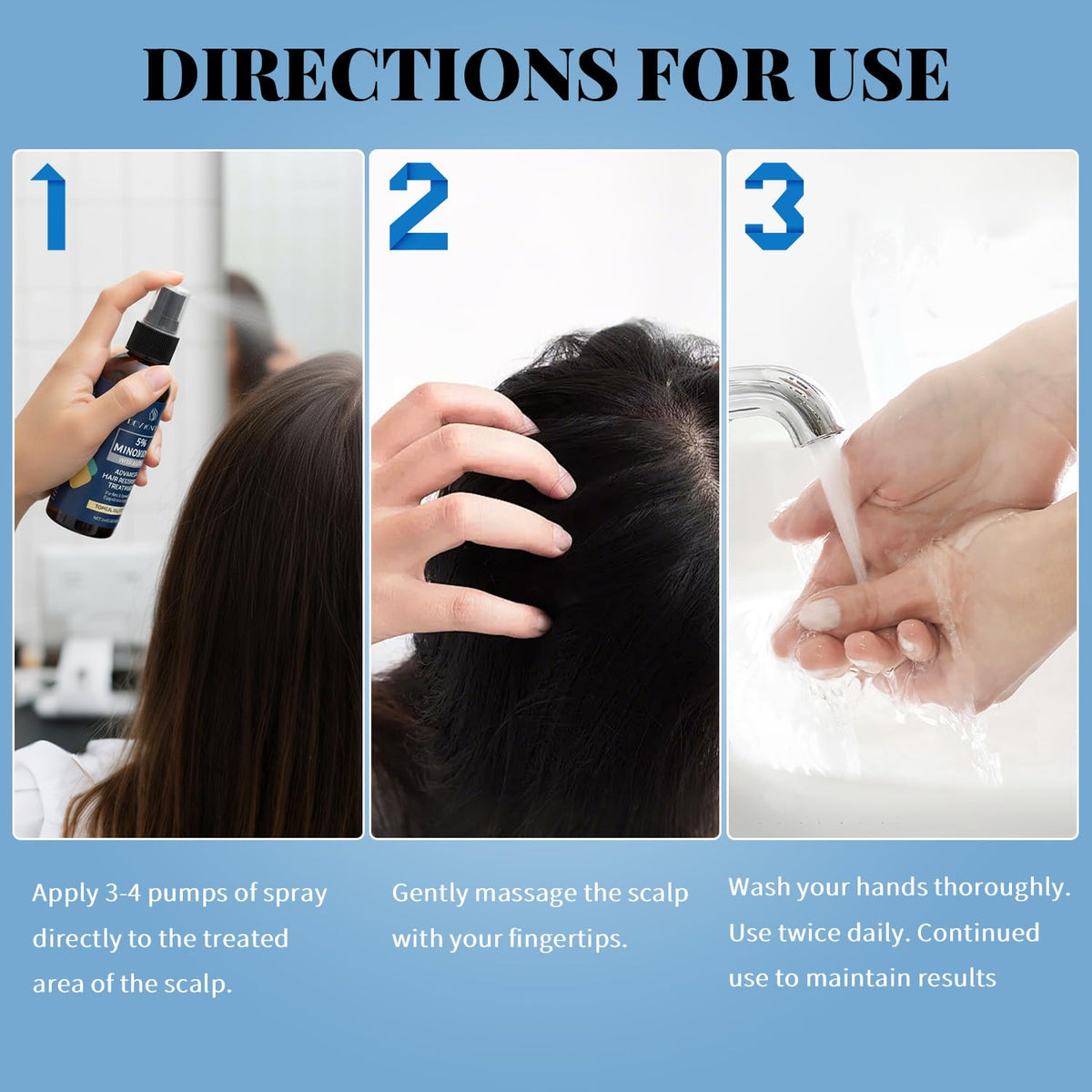 Devyonder sprayed on beard to encourage fuller facial hair