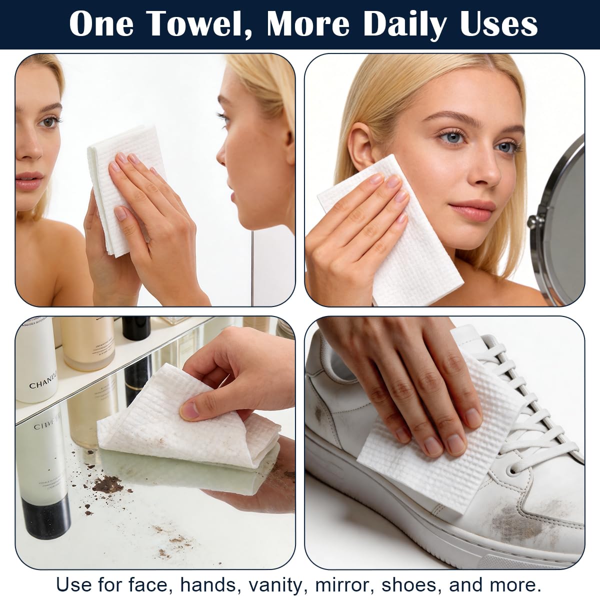DewVera travel pack staged in a bathroom for convenient portability