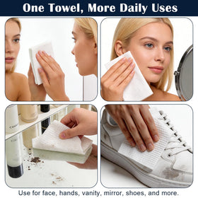 DewVera travel pack staged in a bathroom for convenient portability