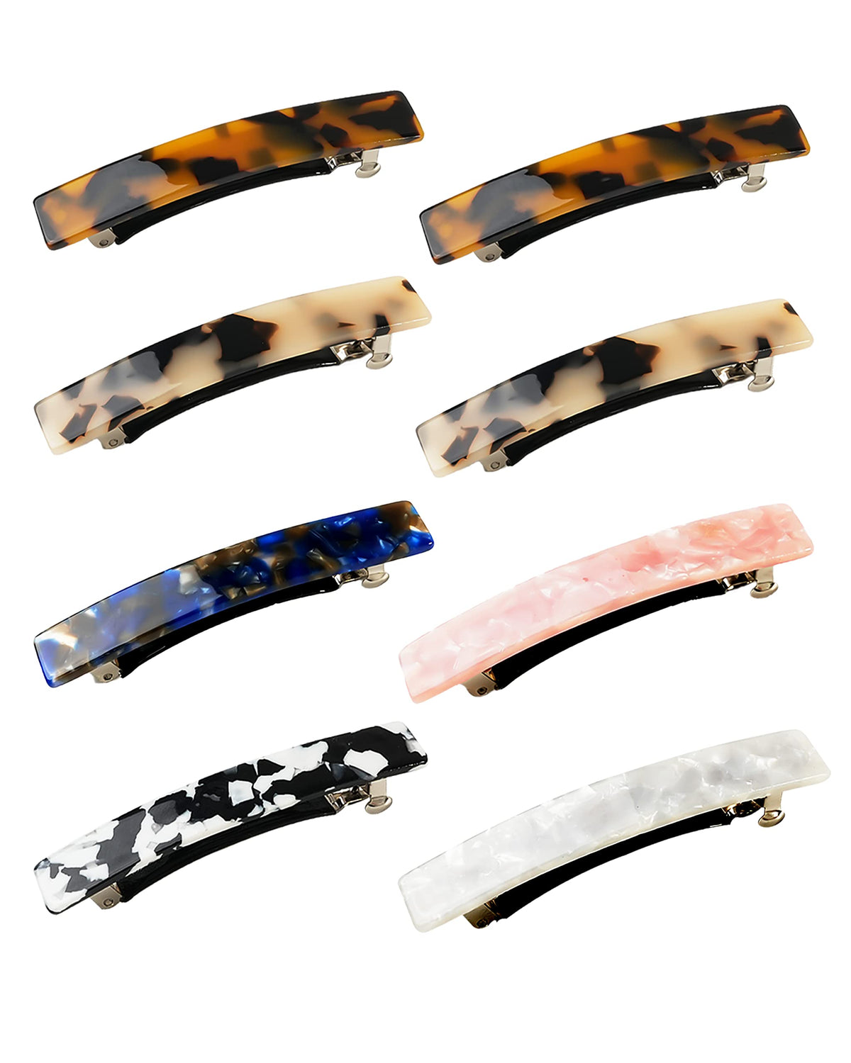 DF DUALFERV front packaging with eight tortoise-shell barrettes, stylish quick-grab