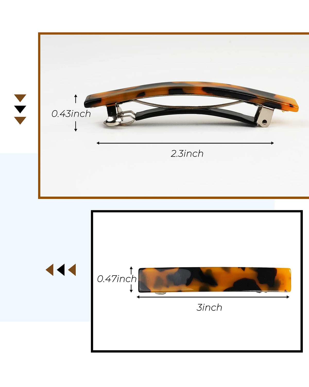 DF DUALFERV metal spring clasp detail highlighting secure no-slip hold