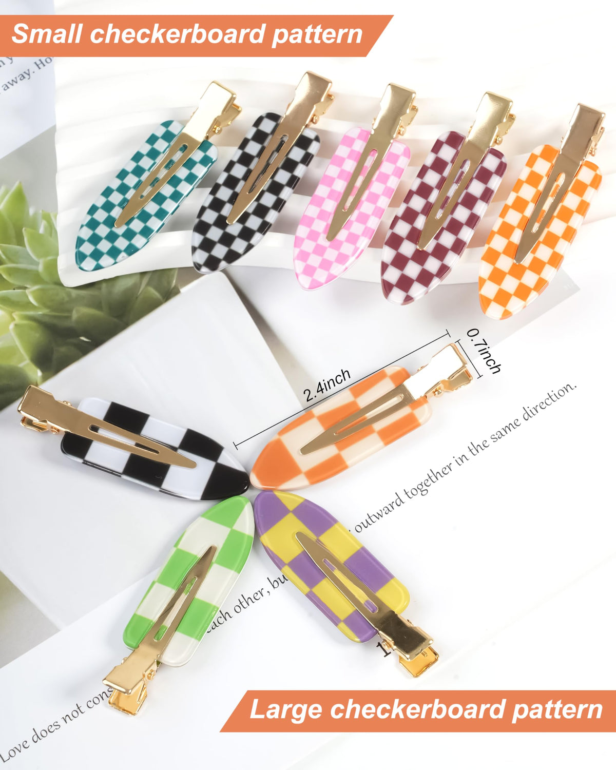 DF DUALFERV open clip showing seamless smooth contact surface to prevent hair snagging
