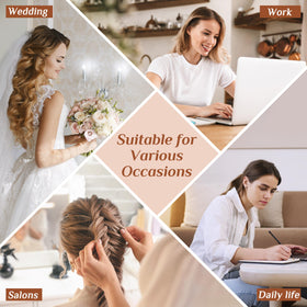 DF DUALFERV bobby pins securing an elegant updo for reliable hold