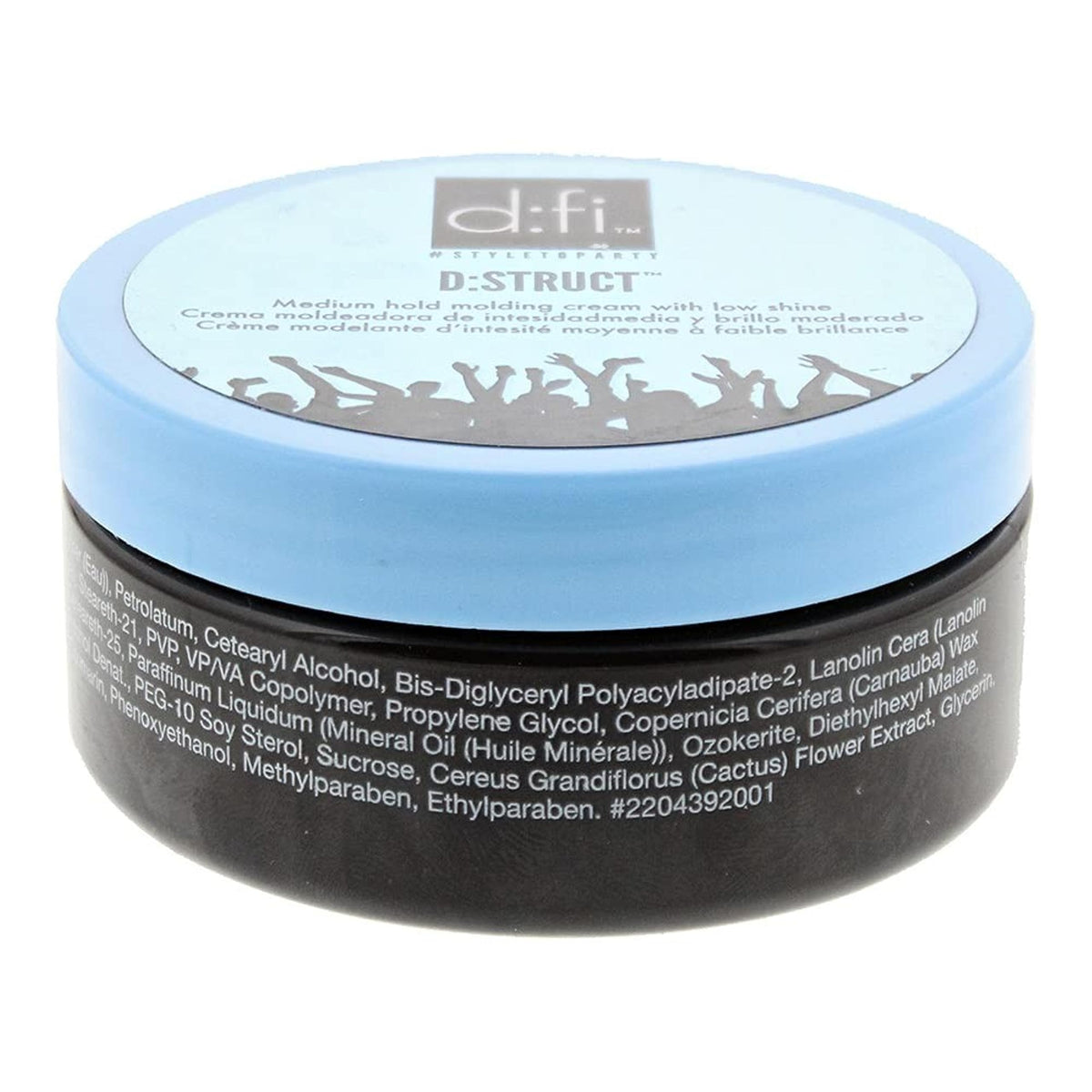 D:FI D:Struct texture close-up on fingertip highlighting creamy consistency for easy application and hold