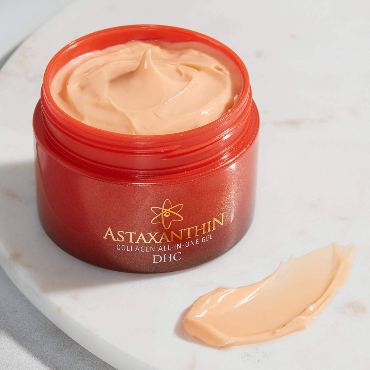 DHC applied to model’s face in morning routine for quick hydration