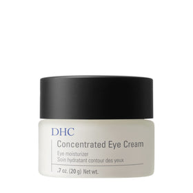 DHC concentrated eye cream front jar showing elegant packaging and hydration benefit