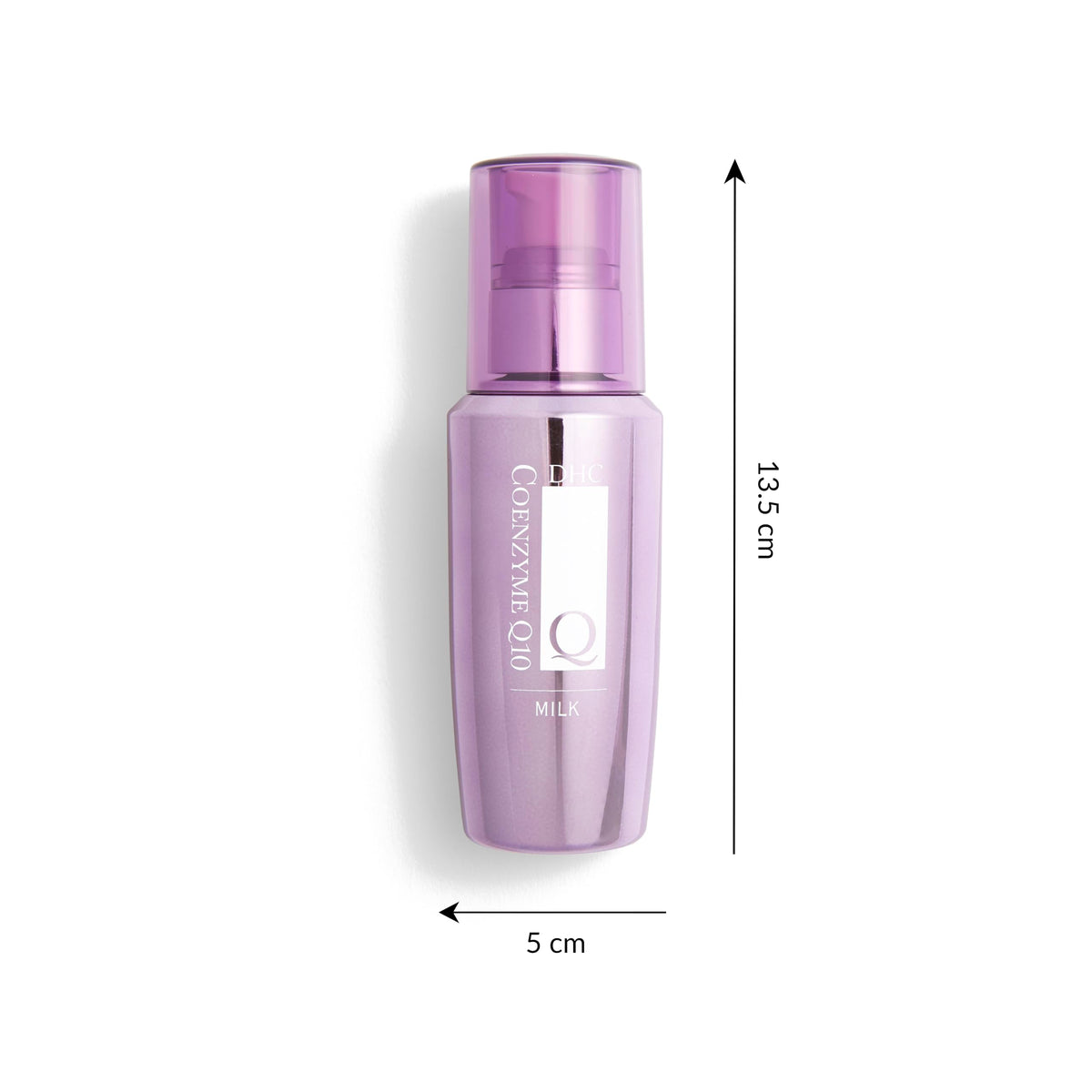 DHC CoQ10 Milk texture close-up highlighting lightweight, fast-absorbing feel
