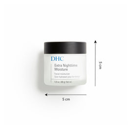 DHC cream swiped on skin close-up demonstrating smooth spreadability