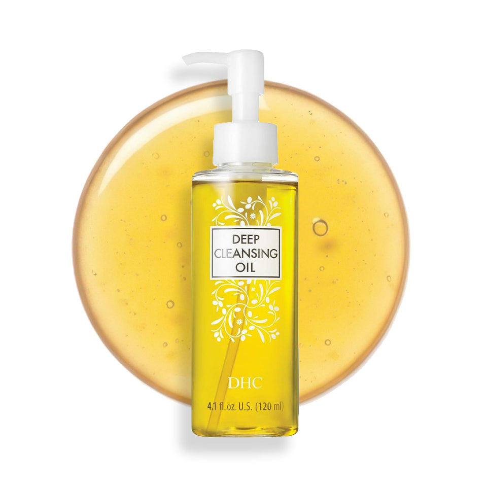 DHC deep cleansing oil front bottle clearly showing product name and volume