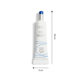 DHC Eye Bright ingredients label close-up showing key botanicals and antioxidants