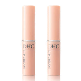 DHC Lip Cream front packaging shows brand and twin pack for reliable moisture