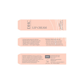 DHC Lip Cream held in hand showing size and portable, pocket-friendly benefit