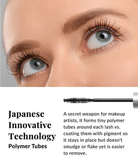 DHC mascara removal with warm water showing easy tube release and gentle cleansing