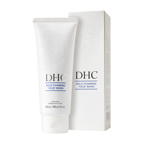 DHC creamy foam texture on palm illustrating rich lather and gentle cleanse