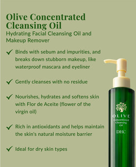 DHC close-up of oil texture highlighting smooth glide and hydration