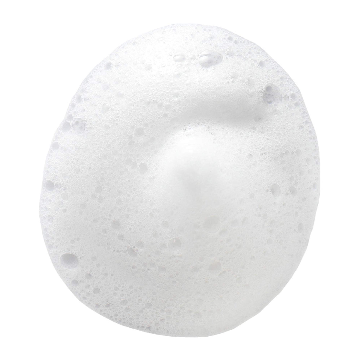 DHC Pure Soap foam in hand demonstrating gentle cleansing action