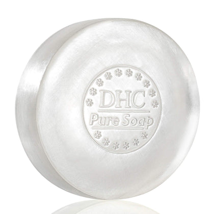 DHC Pure Soap front packaging shows bar and benefits for oily skin