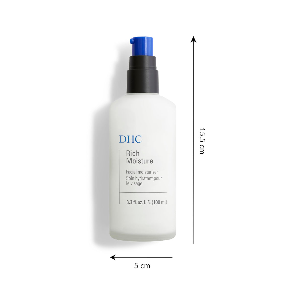DHC Rich Moisture applied on palm demonstrating quick absorption and nourishment