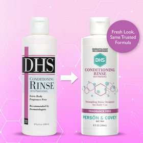 DHS back label with ingredient and usage details for informed, safe daily use