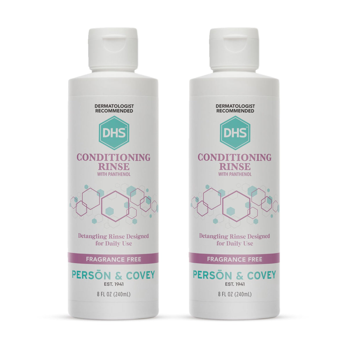 DHS front packaging showing two 8 oz bottles and clear labeling for easy identification and value