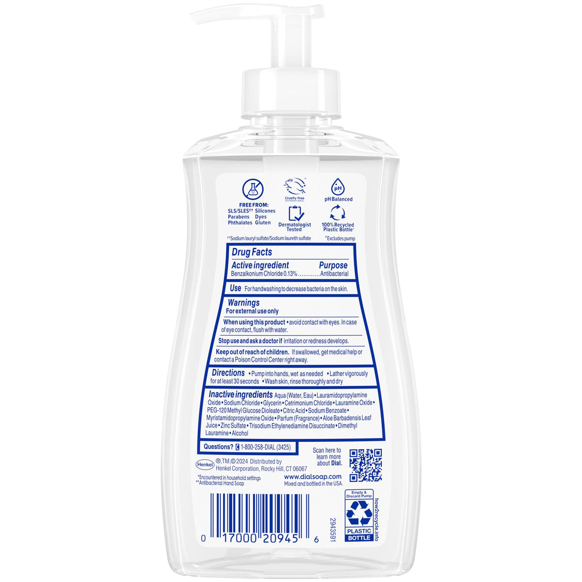 Dial bottle recycled plastic mark promoting eco-friendly packaging