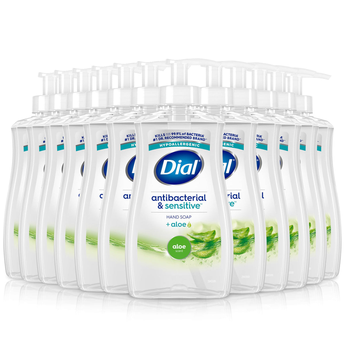 Dial front packaging showing aloe scent and antibacterial benefit