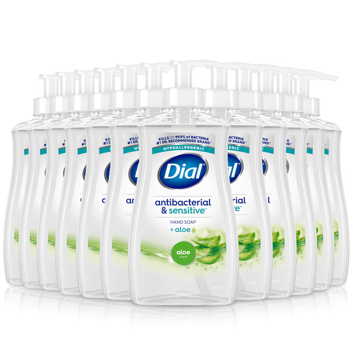 Dial front packaging showing aloe scent and antibacterial benefit