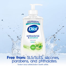 Dial in-use at kitchen sink showing effective cleansing action