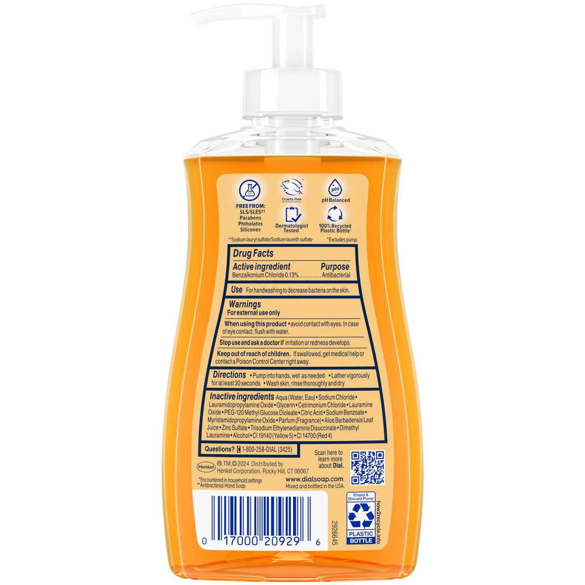 Dial pump close-up highlighting easy dispensing and controlled amount