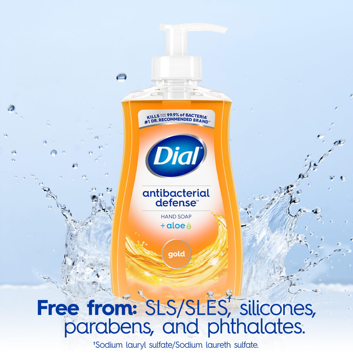 Dial recycled plastic label emphasizing eco-friendly packaging benefit