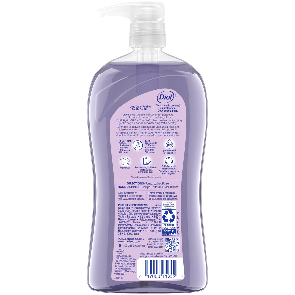 Dial bottle placed in shower showing everyday usage convenience