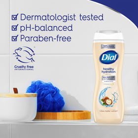 Dial recycled plastic label emphasizes sustainability and eco benefit
