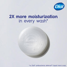 Dial bottle on bathroom counter portraying everyday placement and convenience