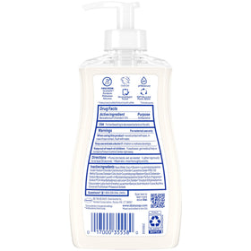 Dial in-use pump image demonstrating handwashing efficiency and moisturized feel