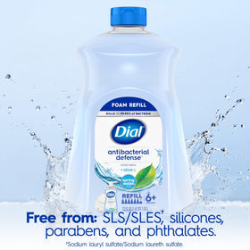 Dial foam lather on hands demonstrating rich, quick-rinsing foam