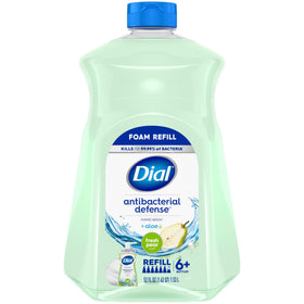 Dial front packaging showing Fresh Pear refill and easy-storage benefit